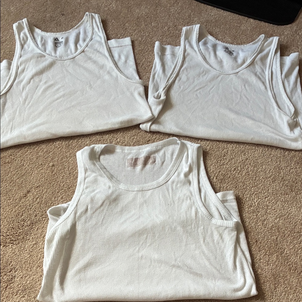Reebok Classic White Sleeveless Top